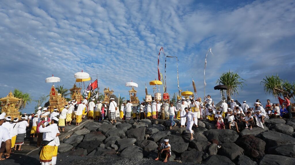 Religius ceremony Bali procession