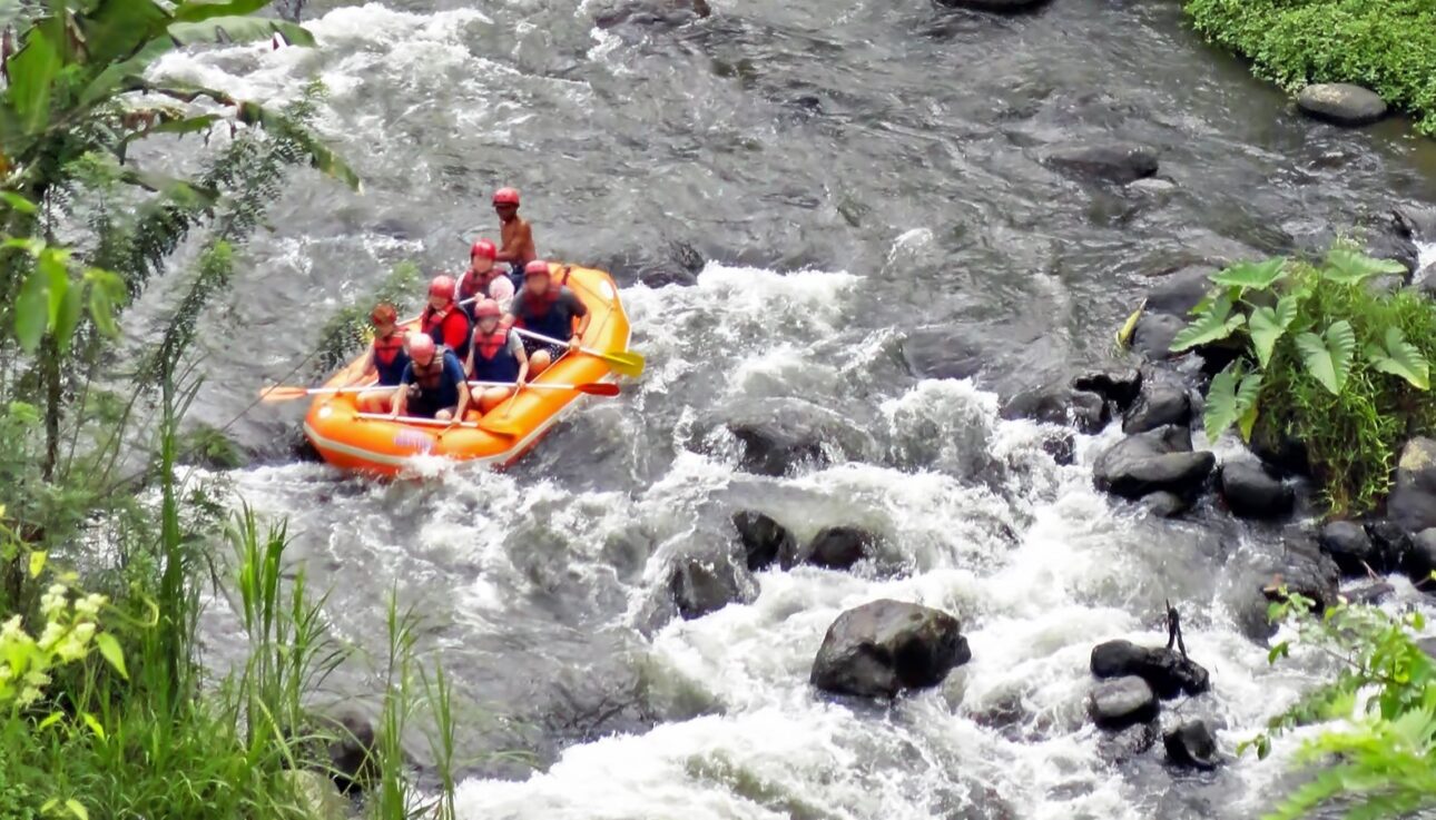 Ubud rafting view