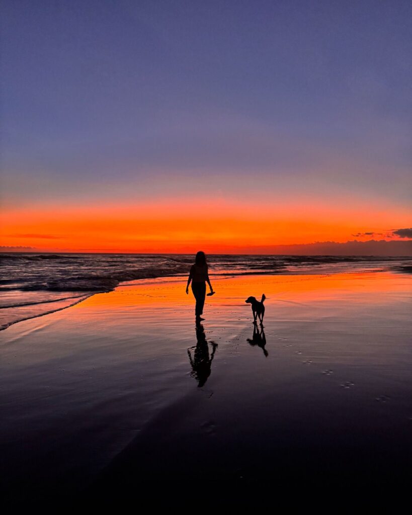 kedungu beach sunset